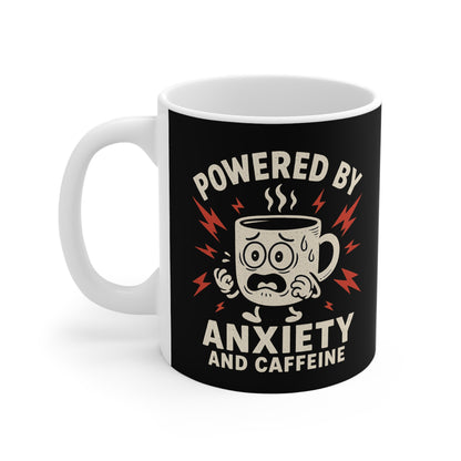Anxiety and Caffeine, Funny Coffee Mug