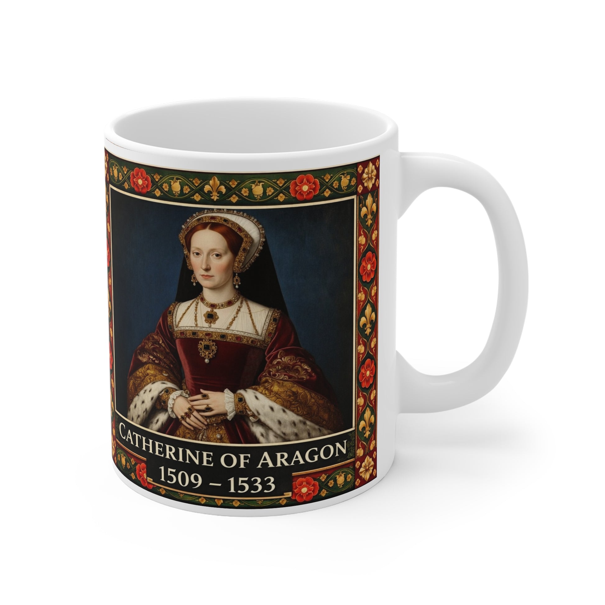 Catherine of Aragon Portrait Mug — Tudor History Gift for History Lovers