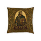Alfred the Great Saxon King Cushion — Regal History Gift Throw Pillow