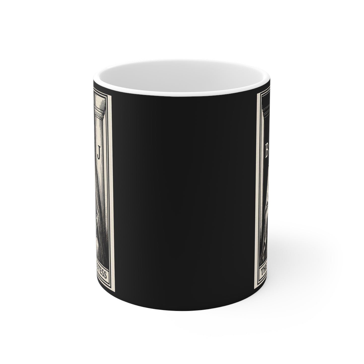 The High Priestess Skeleton, Tarot Card Mug