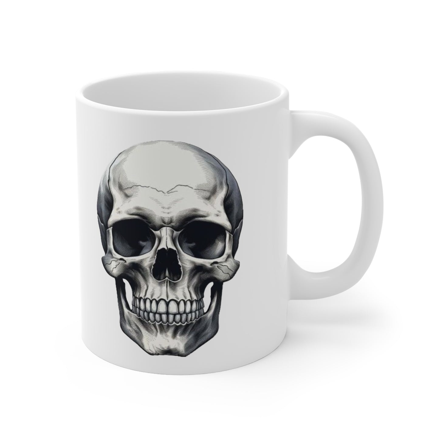 White Skull Mug