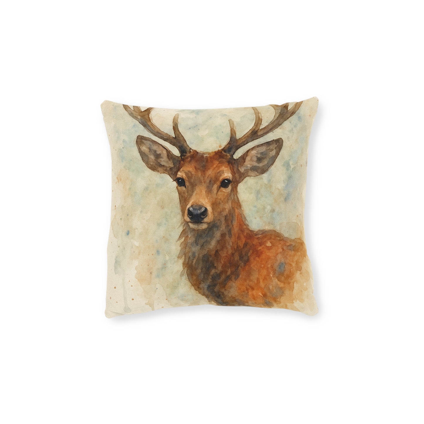 Majestic Stag Throw Cushion — Wildlife Gift for Country Home Decor
