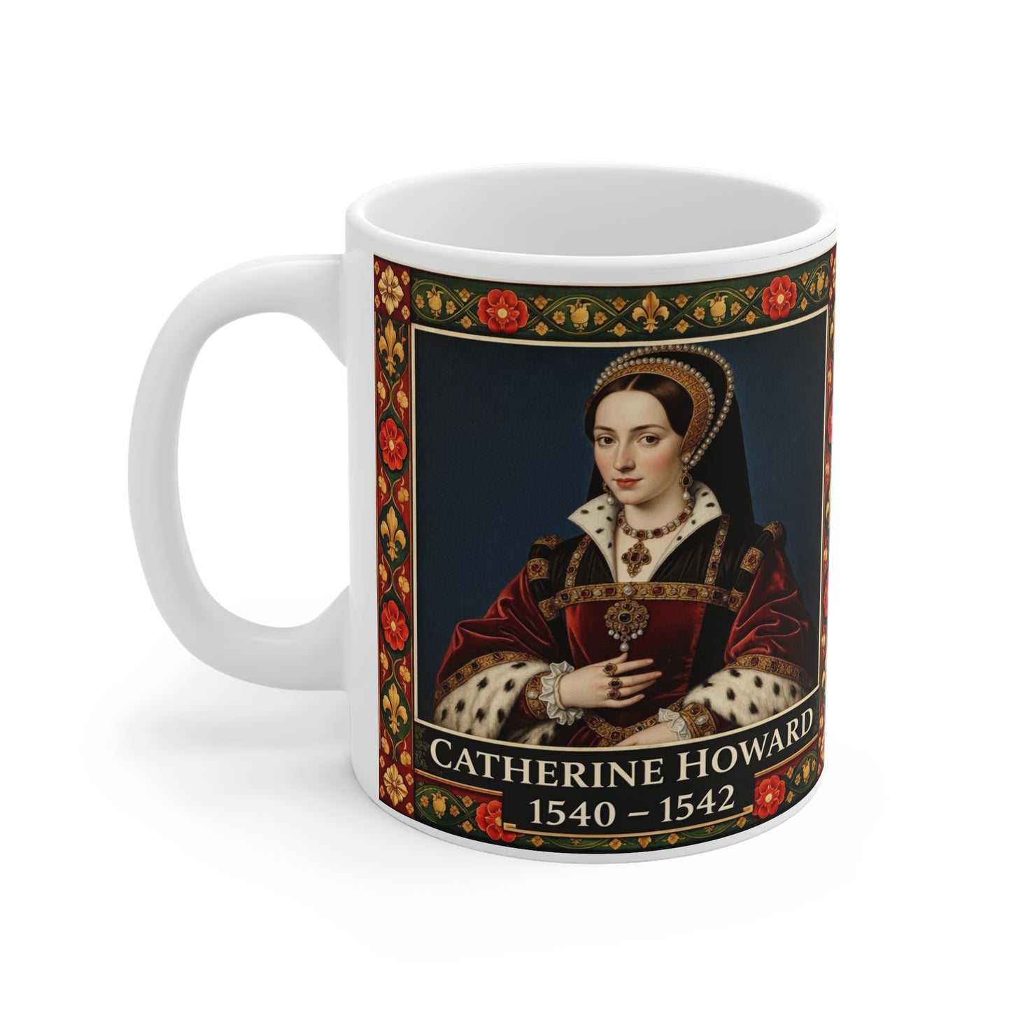 Catherine Howard Portrait Mug — Tudor History Gift for History Lovers