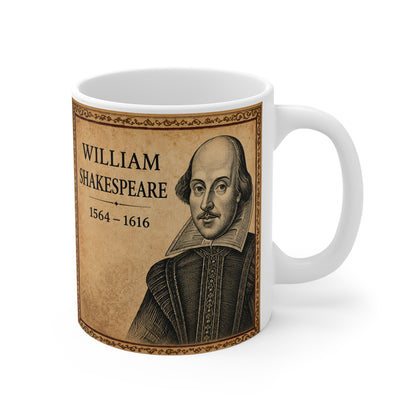 Shakespeare Portrait Mug — Literary Gift for Book Lovers & English Teachers