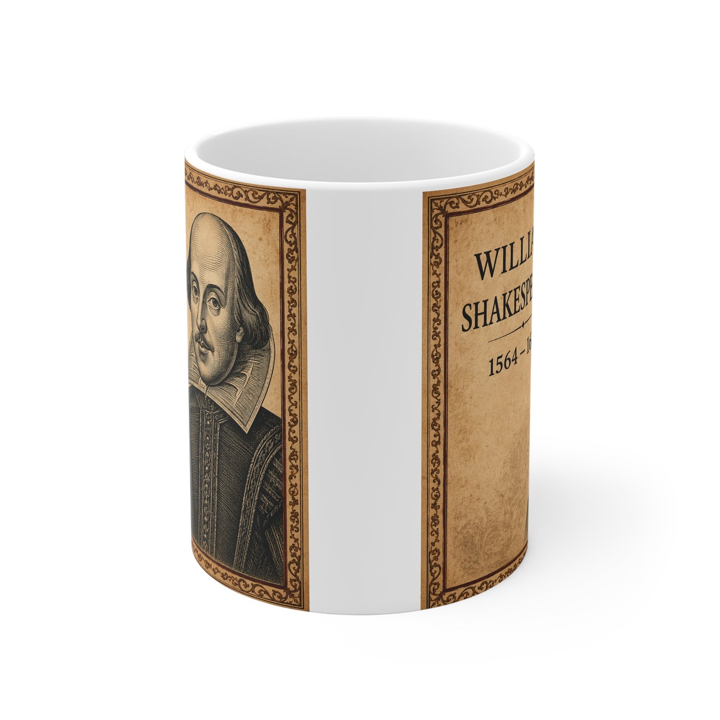 Shakespeare Portrait Mug — Literary Gift for Book Lovers & English Teachers
