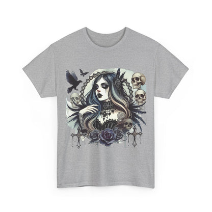 Gothic Girl Skull & Roses T-Shirt