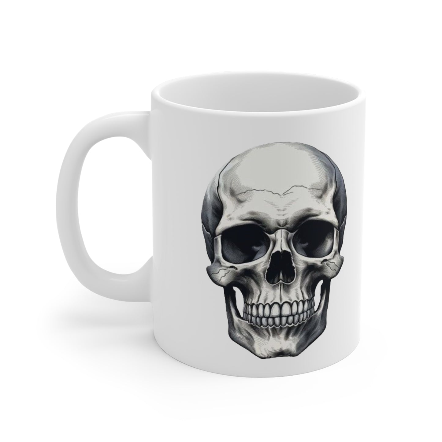 White Skull Mug