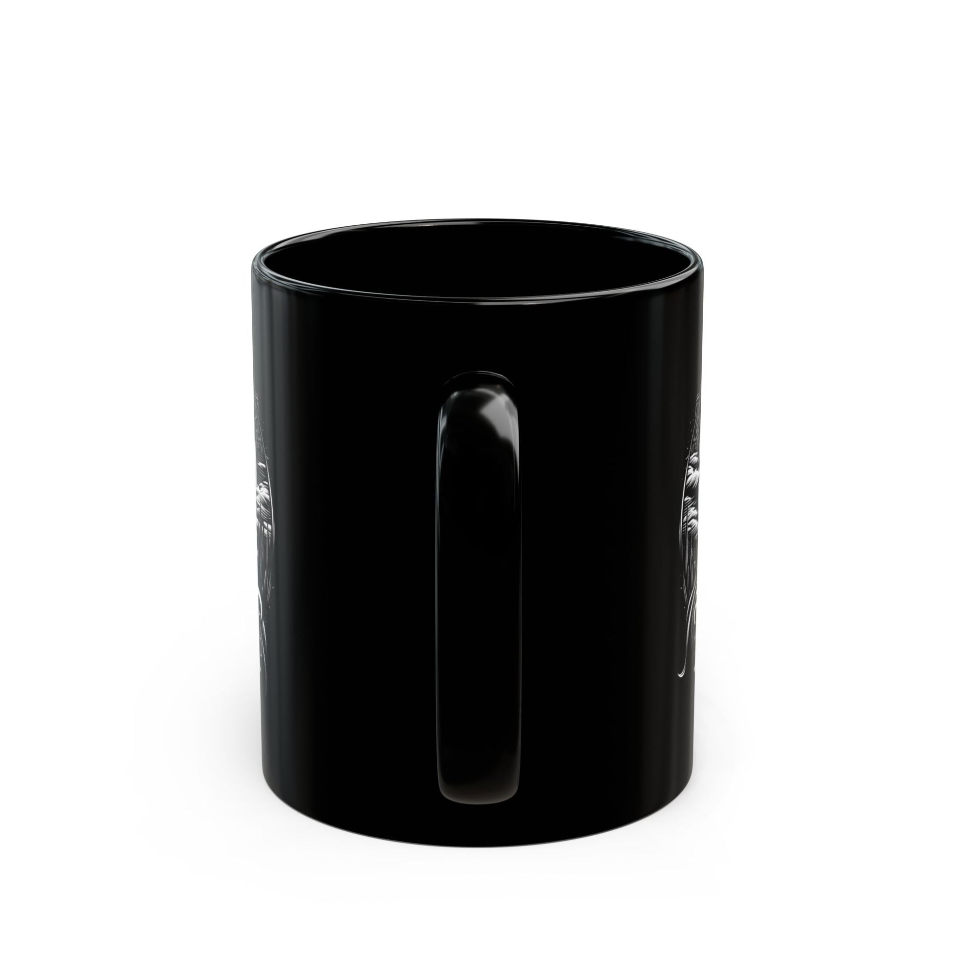 Endless Knight Logo Black Mug — Gothic Gift for Dark Aesthetic Fans