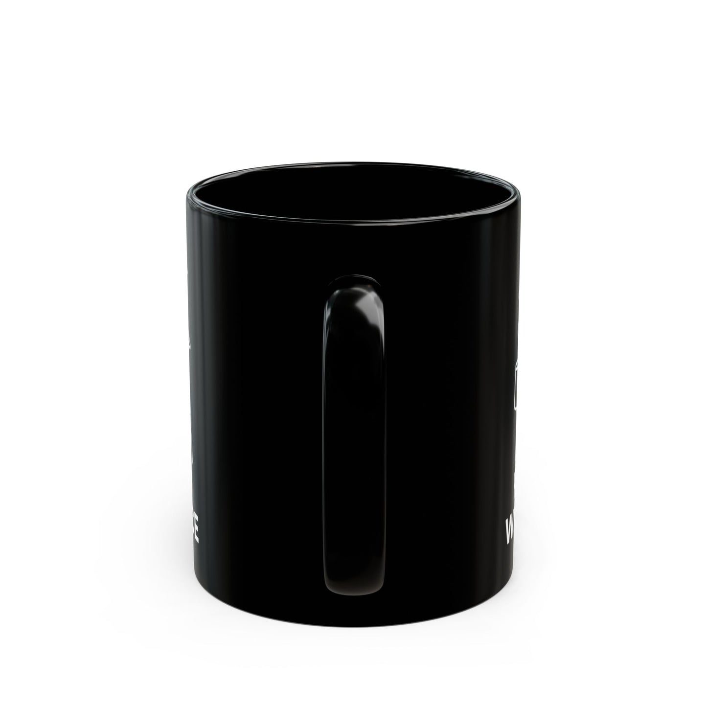Resting Witch Face Mug - Black
