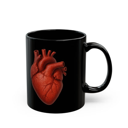 Human Heart Mug - Black