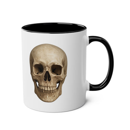 Two Tone Skull Coffee Mug