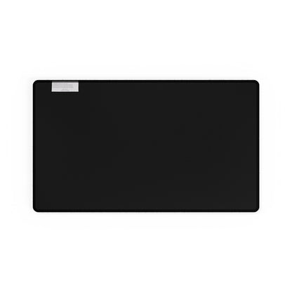 Skull desk mat with anti-fray stitched edges and non-slip rubber base