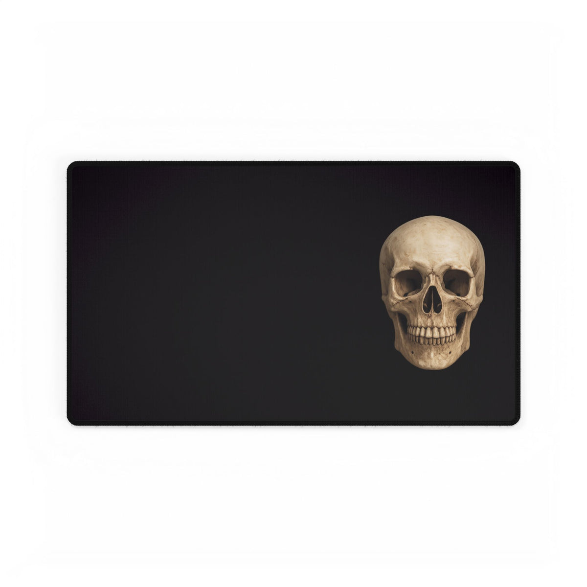 Black skull desk mat, 23.6 x 13.8 inch gaming and office mouse pad