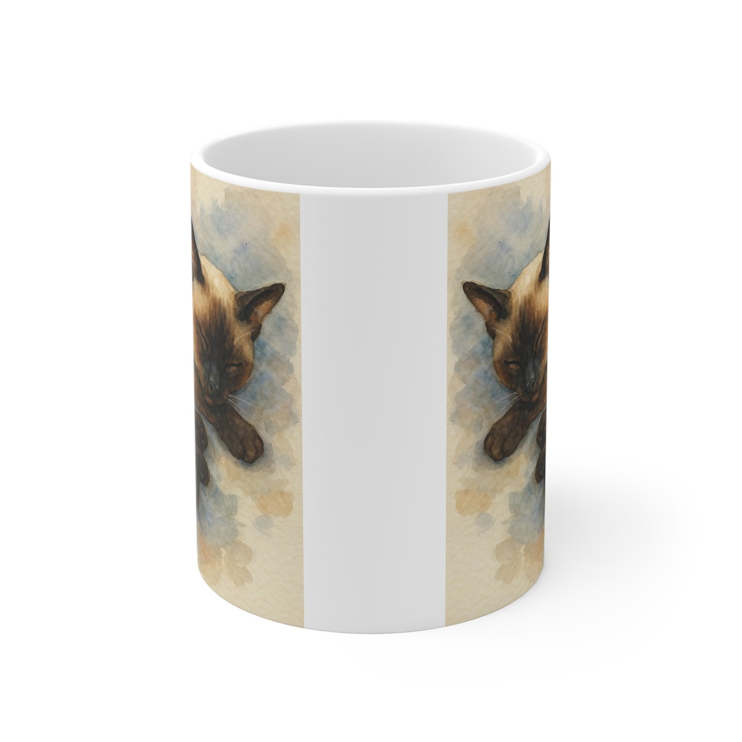 Watercolor Siamese Cat Mug
