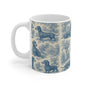Dachshund Themed: Toile de Jouy Coffee Mug
