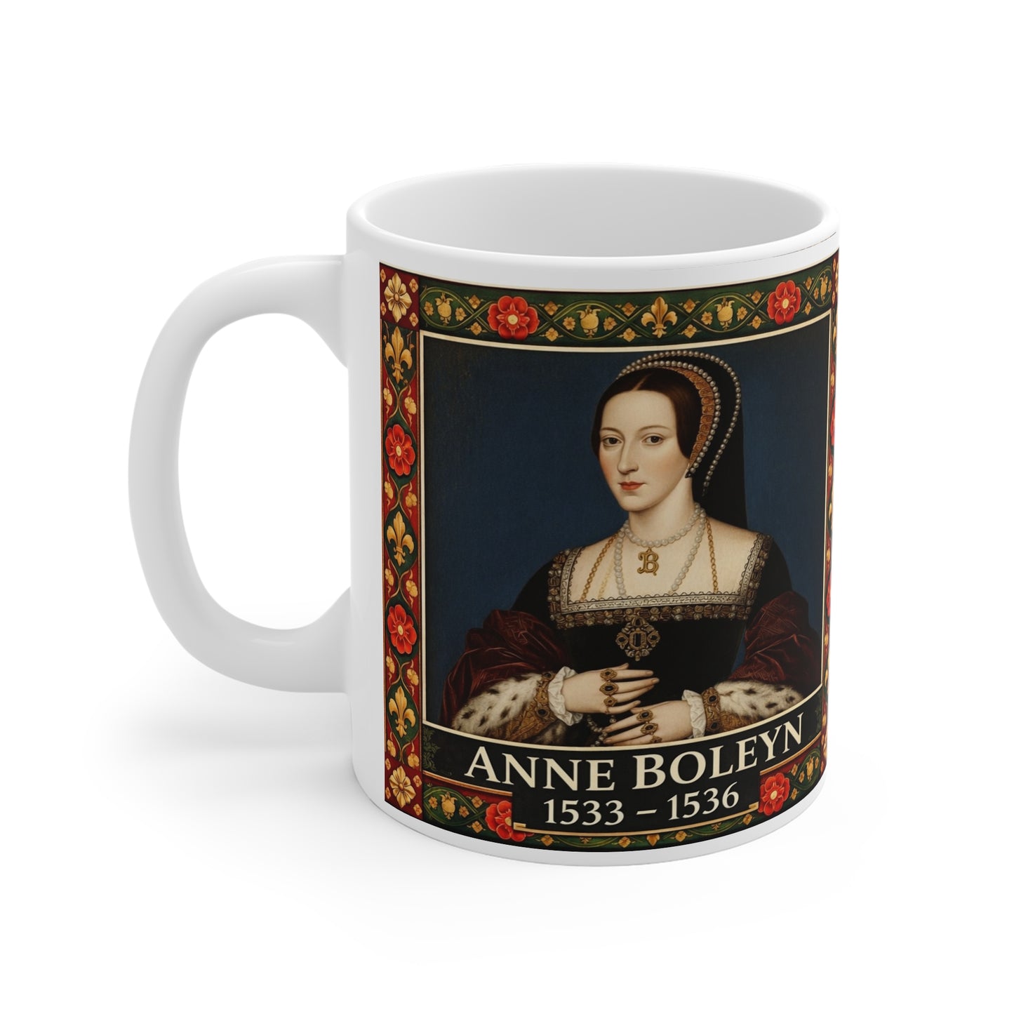 Anne Boleyn Portrait Mug — Tudor History Gift for History Lovers