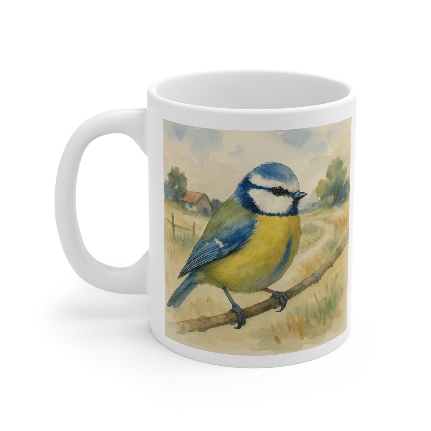 Watercolor Blue Tit Mug