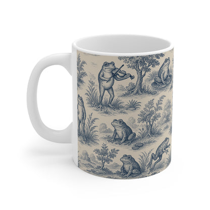 Frog Themed: Toile de Jouy Coffee Mug