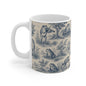 Frog Themed: Toile de Jouy Coffee Mug
