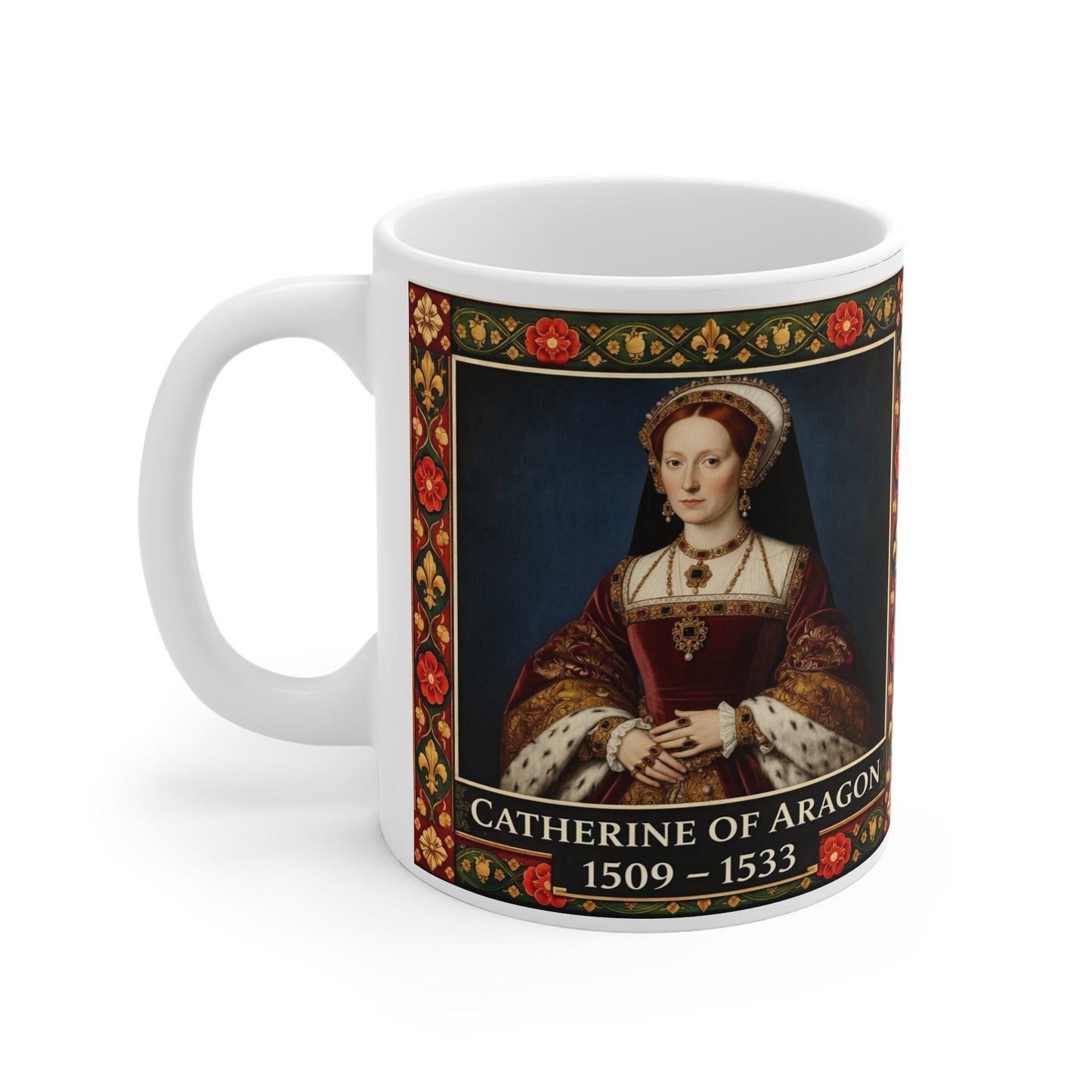 Catherine of Aragon Portrait Mug — Tudor History Gift for History Lovers