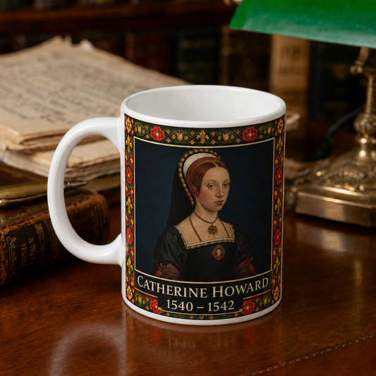 Catherine Howard Portrait Mug — Tudor History Gift for History Lovers