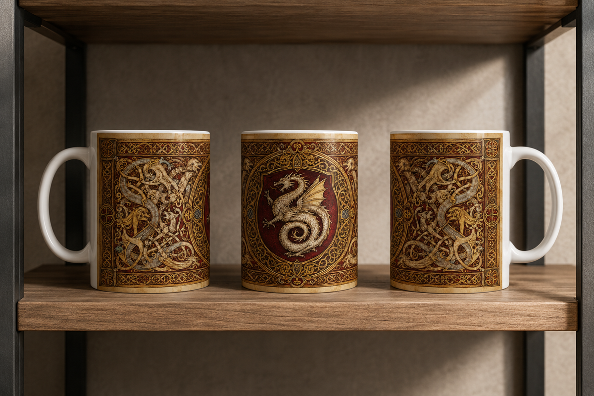 Kingdom of Wessex Mug — Anglo-Saxon Heraldic History Gift