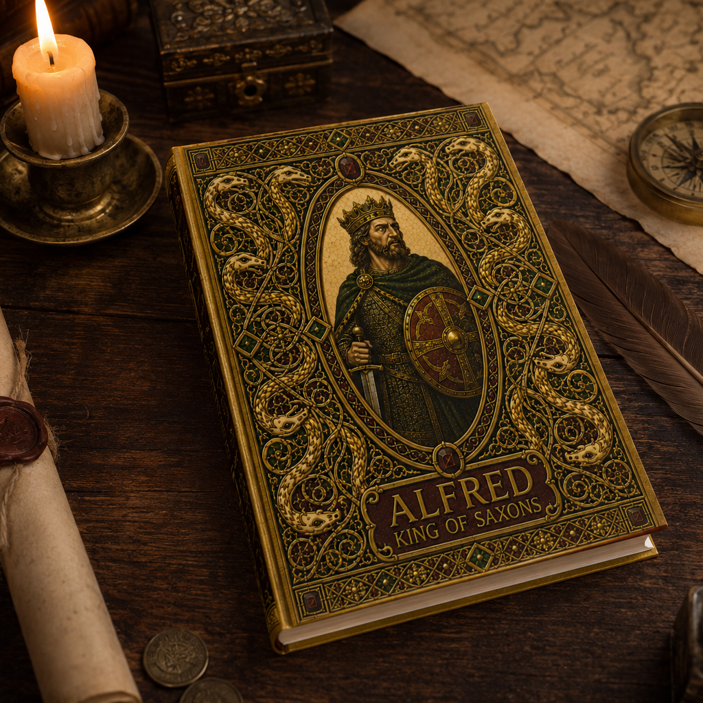 Alfred the Great Hardback Journal — Anglo-Saxon History Gift for Writers & Historians