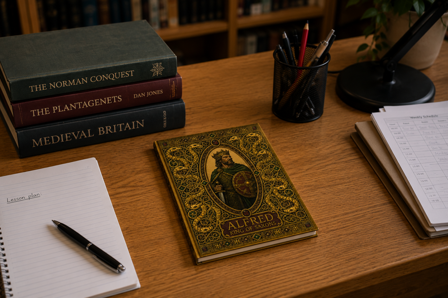 Alfred the Great Hardback Journal — Anglo-Saxon History Gift for Writers & Historians