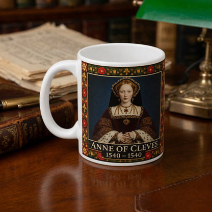 Anne of Cleves Portrait Mug — Tudor History Gift for History Lovers
