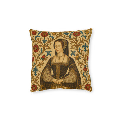 Anne Boleyn Tudor Portrait Cushion — Regal History Gift Throw Pillow