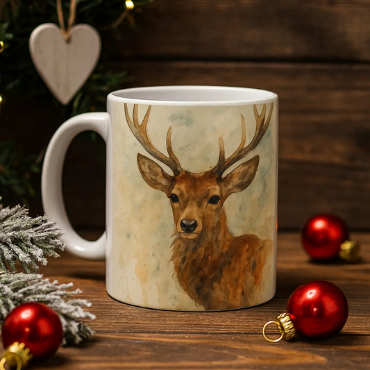 Rustic Deer Mug